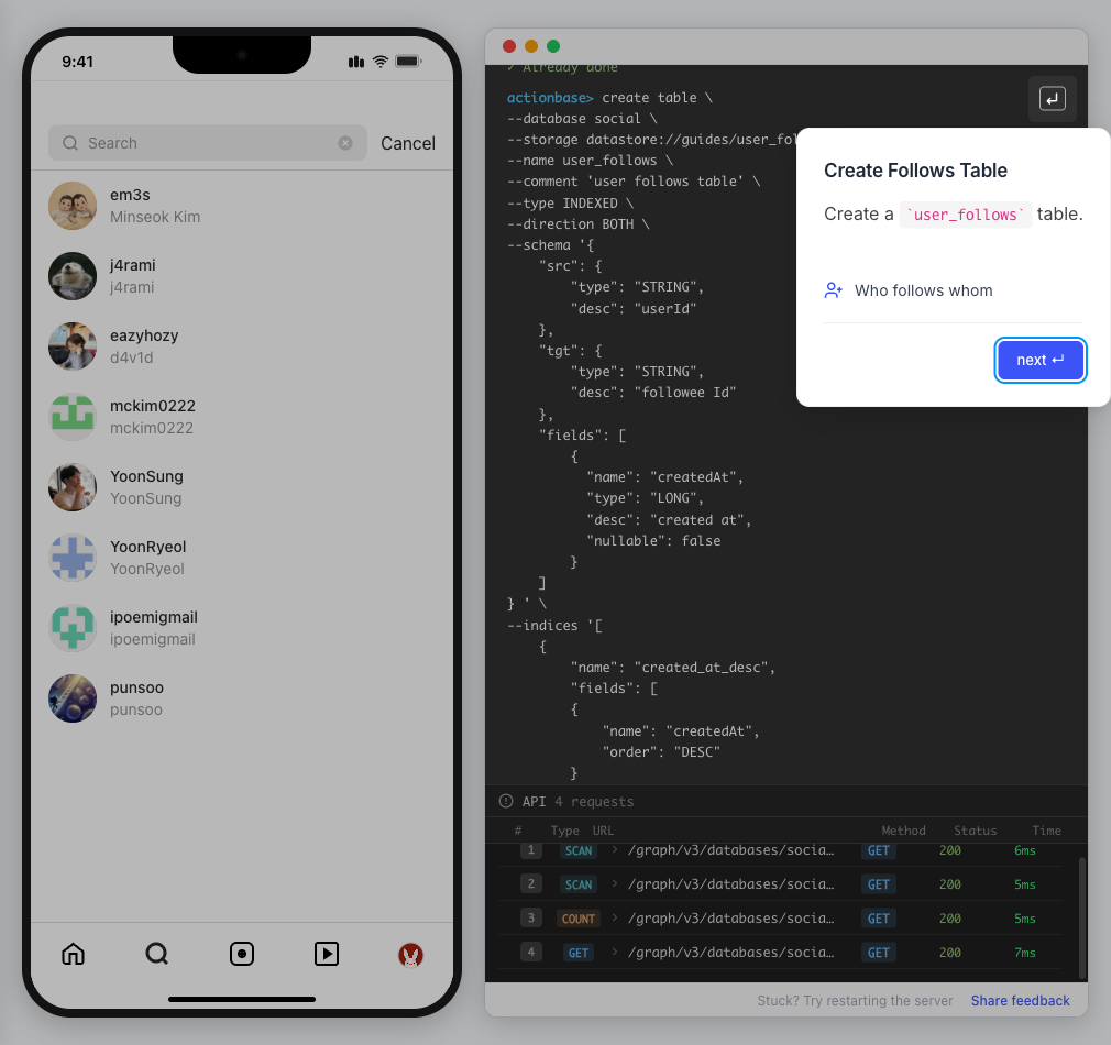 Create Follows Table